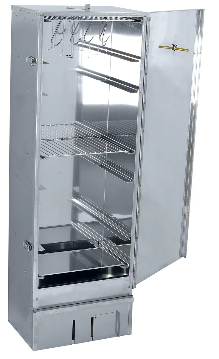 Massiver Edelstahl Räucherofen/Räucherschrank - 120 cm Höhe - in Deutschland gefertigt + Elektro Set