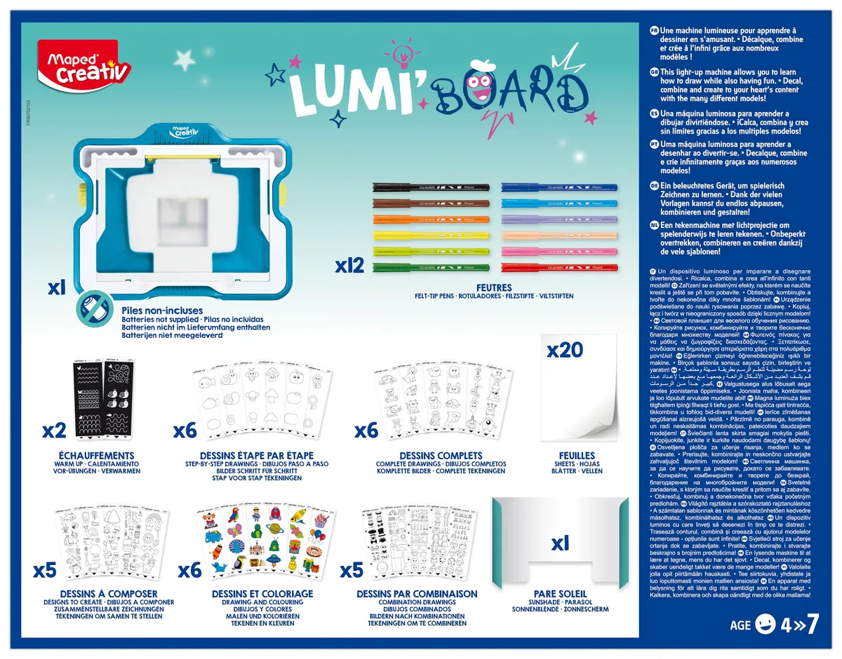 Maped 907021 CREATIV - Lichttisch, Lichtmaschine LUMI'BOARD, 1 Stück (1er Pack)
