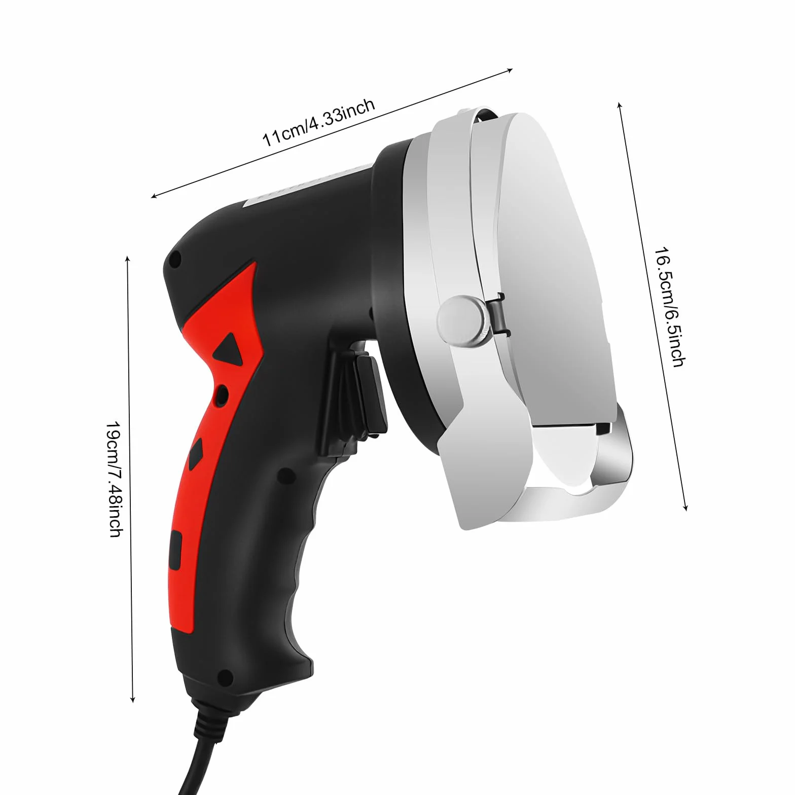 SHZICMY Dönermesser, Elektrisches Kebabschneider 80W Profi Schneidemesser Edelstahl Gyrosmesser für Döner und Gyros