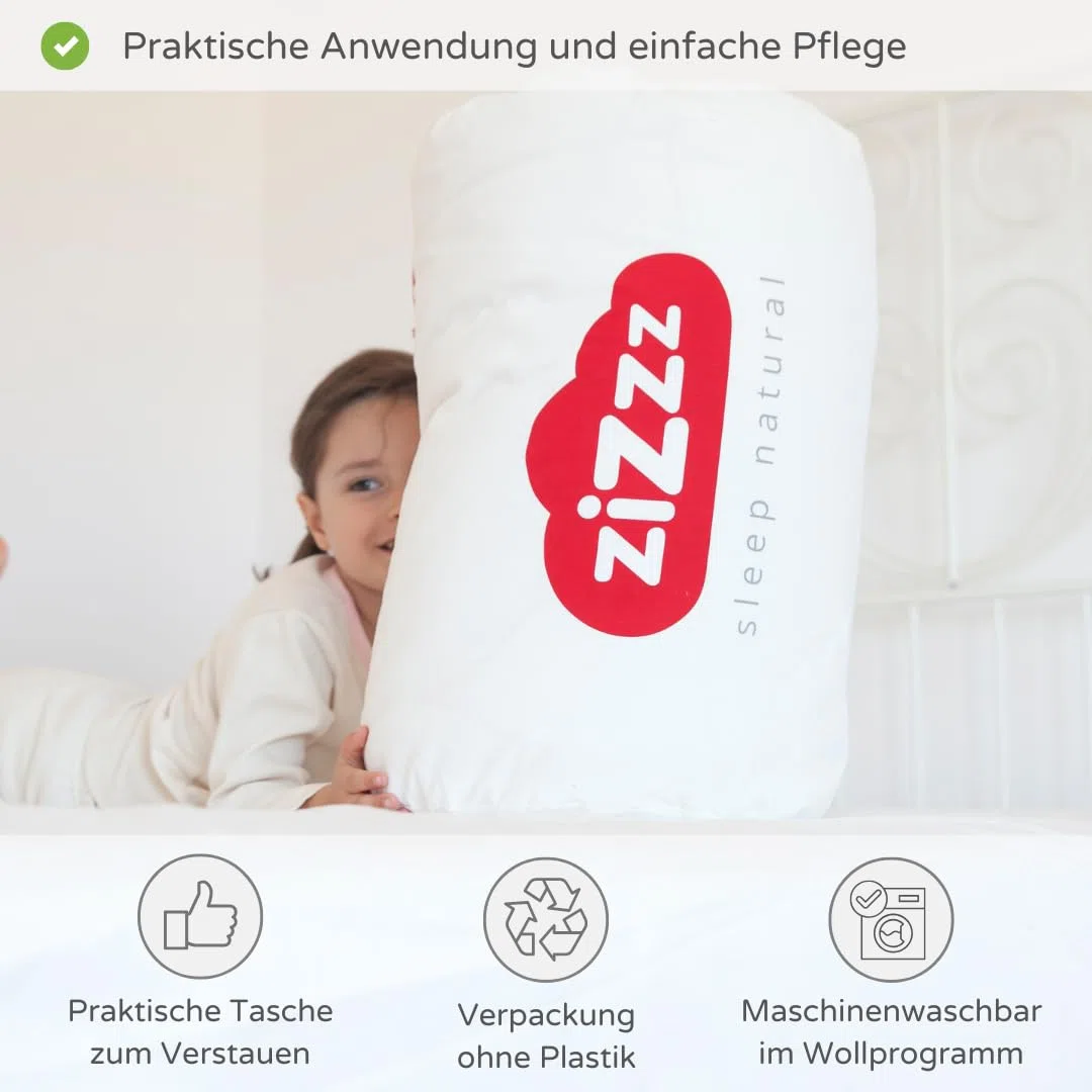 Schafwolldecke - Bettdecke aus Bio Baumwolle - 4 Jahreszeiten - Verschiedene Größen - Atmungsaktiv & weich - Woll Bettdecke mit Swisswool Füllung (290g/m2) - Hochwertiges Ganzjahr Duvet