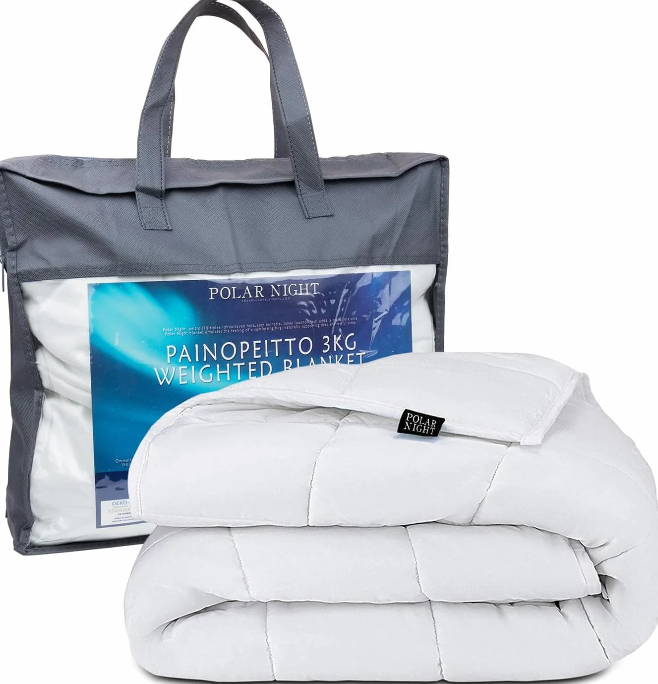 Polar Night Gewichtsdecke 150x200 cm 5kg 100% Baumwolle Oeko-TEX Standard