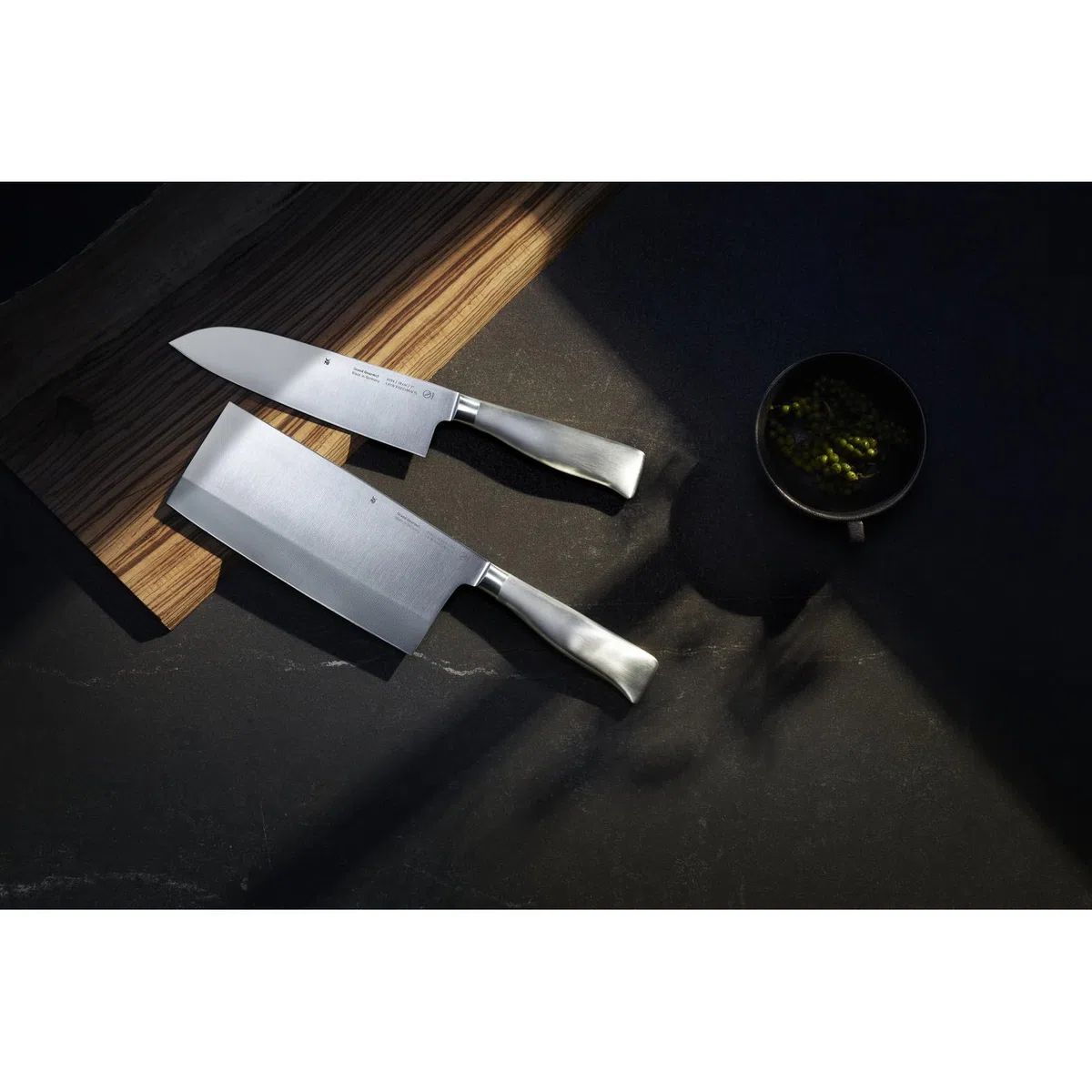 WMF Grand Gourmet Santokumesser 32 cm, Made in Germany, Messer geschmiedet, Performance Cut, Spezialklingenstahl, Klinge 18 cm