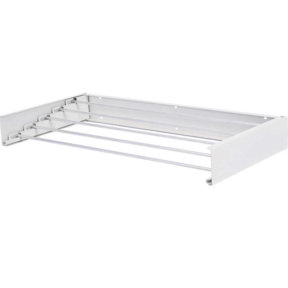 Warmiehomy Wäscheständer Wandmontage,80 cm Wäscheständer Ausziehbar Wand Wäschetrockner mit 5 Aluminiumstangen,Clothes Drying Rack für drinnen und draußen,Tragkraft bis zu 25 kg