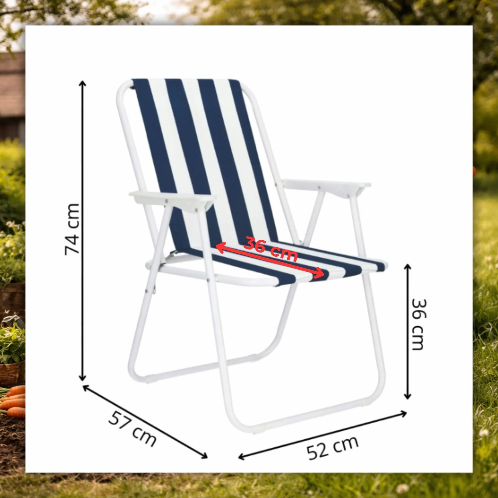 SPRINGOS Campingstuhl faltbar leicht - Klappstuhl Camping belastbar bis 100 kg, Campingstuhl kleines Packmaß - Faltbarer Gartenstuhl klappbar für Outdoor & Balkon