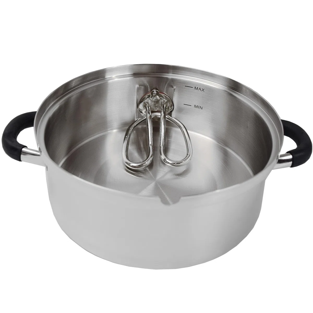 Syntrox Germany mobiler Dampfentsafter aus Edelstahl mit Glasdeckel 1500W 8.5L
