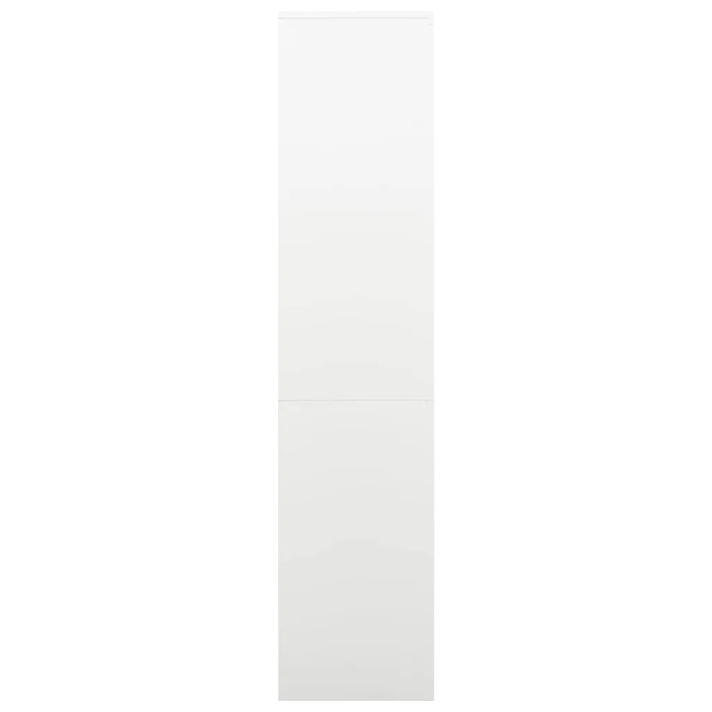 vidaXL Büroschrank Aktenschrank Metallschrank Universalschrank Stahlschrank Aufbewahrungsschrank Büromöbel Schrank Lagerschrank Weiß 90x40x180cm Stahl