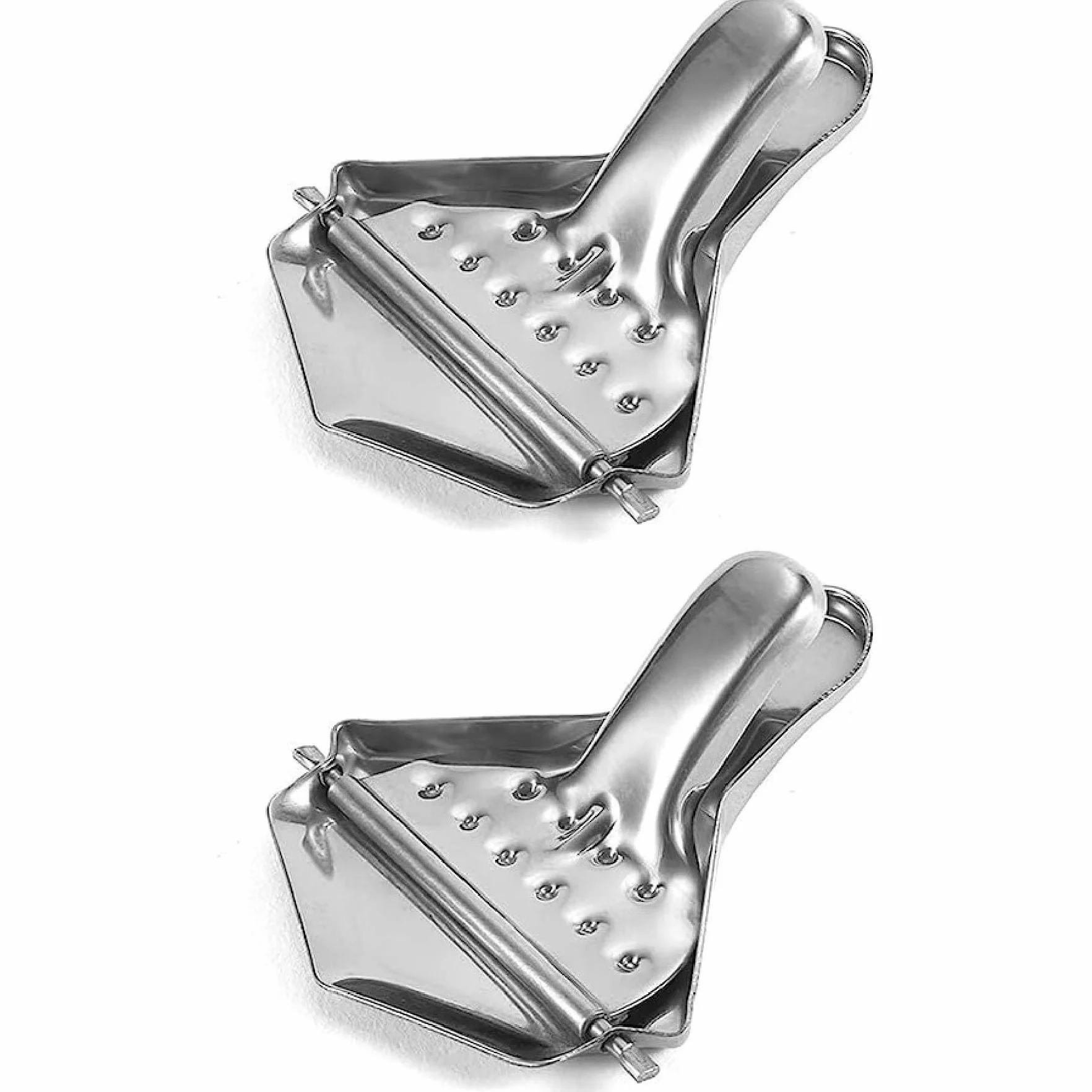 Zitronenschnitzelpresse,2 PCS Handbuch Entsafter Kleine Zitruspresse Handheld Zitronenpresse aus Edelstahl Orangenpresse Manuell Saft Wedge Werkzeuge Küche Zitronenkeilpresse