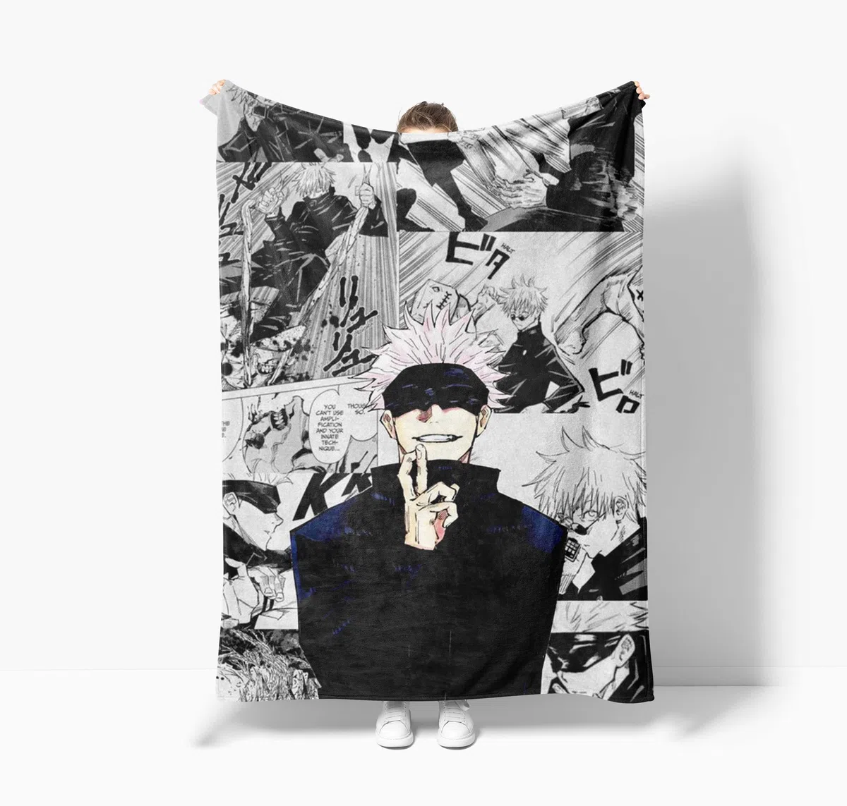 Anime Decke Itadori Yuuji/Okkotsu Yūta/sukuna/Fushigura Megumi/Gojō Satoru Anime Print Flanell Decke Cartoon Bettwäsche Ultra-weich und warm Nap Decke