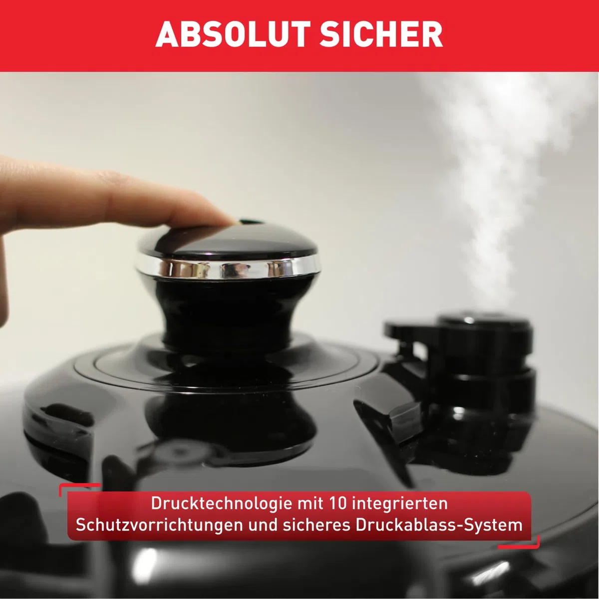 Tefal CY505E Fast & Delicious Multikocher, elektrischer Schnellkochtopf, 6 L Kapazität, 25 Automatische Programme, Bis zu 80% schnelleres Kochen, Energiesparend, Rezeptheft, 1200 W, Edelstahl