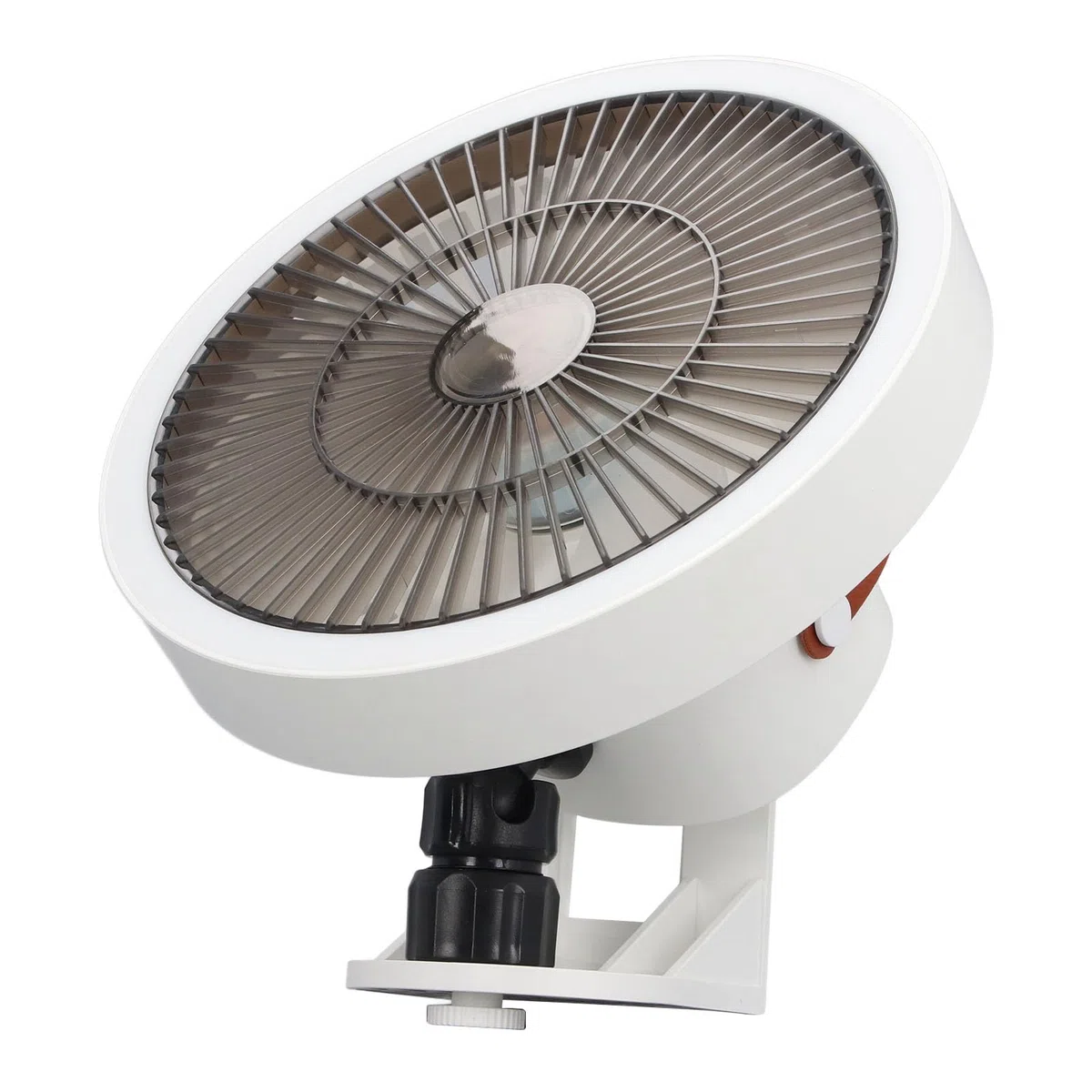 Tnfeeon Tragbarer, an der Wand Montierter, Oszillierender Ventilator, Kleiner Wandventilator mit Fernbedienung, Nachtlicht, 3 Geschwindigkeiten, Leiser Tischventilator für Wohnzimmer,