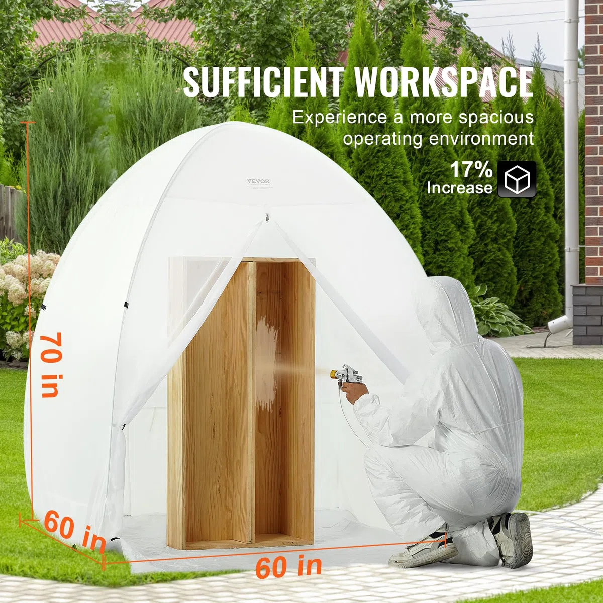 VEVOR tragbares Pop-Up-Sprühfarbenzelt Farbkabine DIY Sprühmalerei