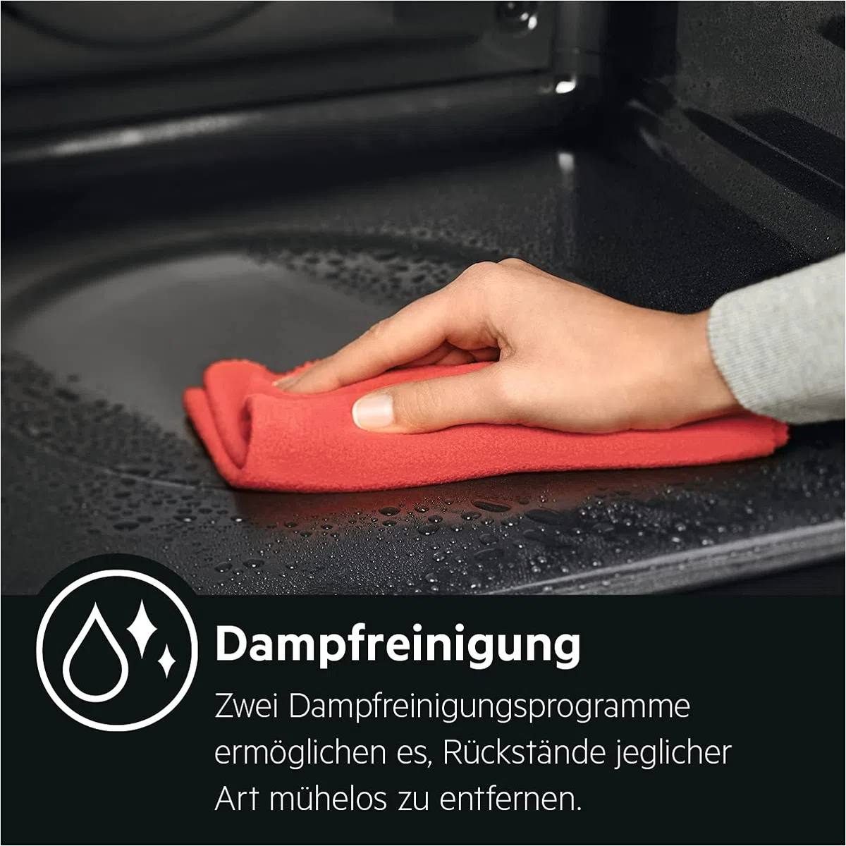 AEG BSE79228BM Dampfbackofen / Serie 9000 mit SteamPro / Dampfreinigung / Kerntemperatursensor / Touch-Bedienung / Grill / Display mit Uhr / Kindersicherung / A++ / Edelstahl mit Antifingerprint