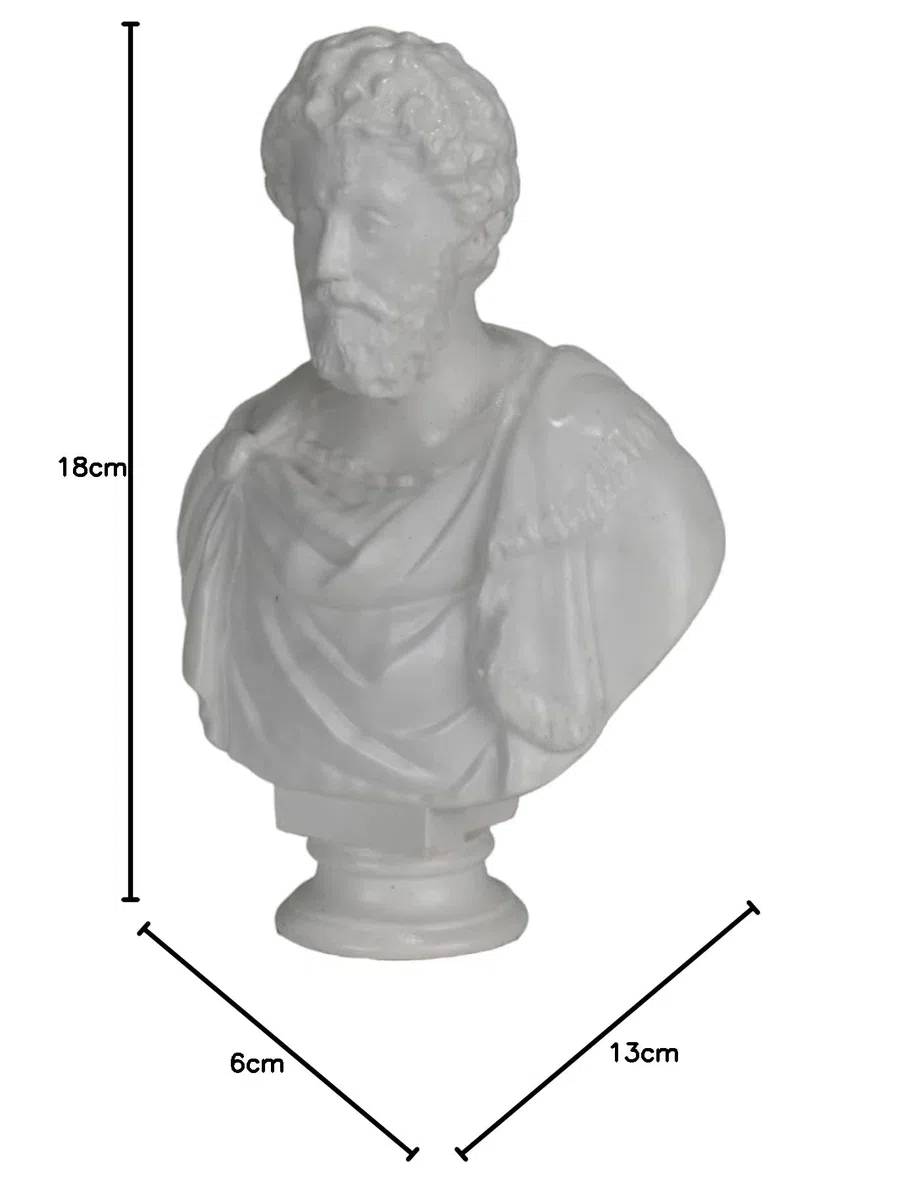 Marcus Aurelius Römischer Kaiser Stoischer Philosoph Büste Kopf Porträt Skulptur