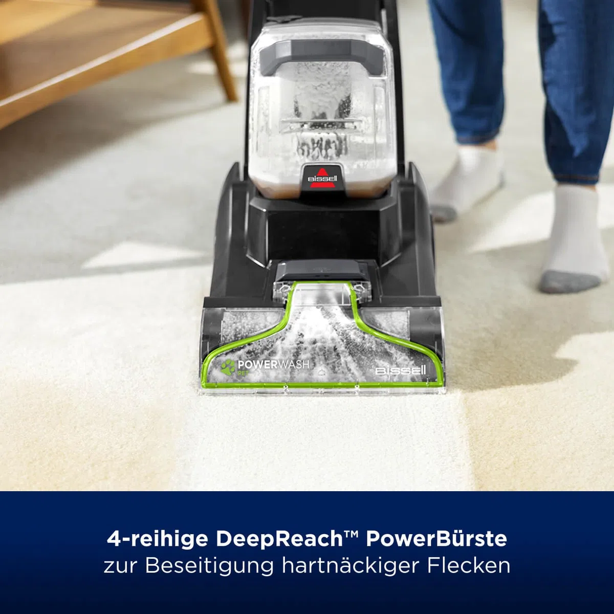 BISSELL PowerWash Pet Teppichreiniger Nasssauger, Teppich Reinigungsgerät für Gründliche Teppichreinigung, Polsterreinigungsgerät Entwickelt für Haustierhalter, Leistungsstarker 600W Motor, 3878N