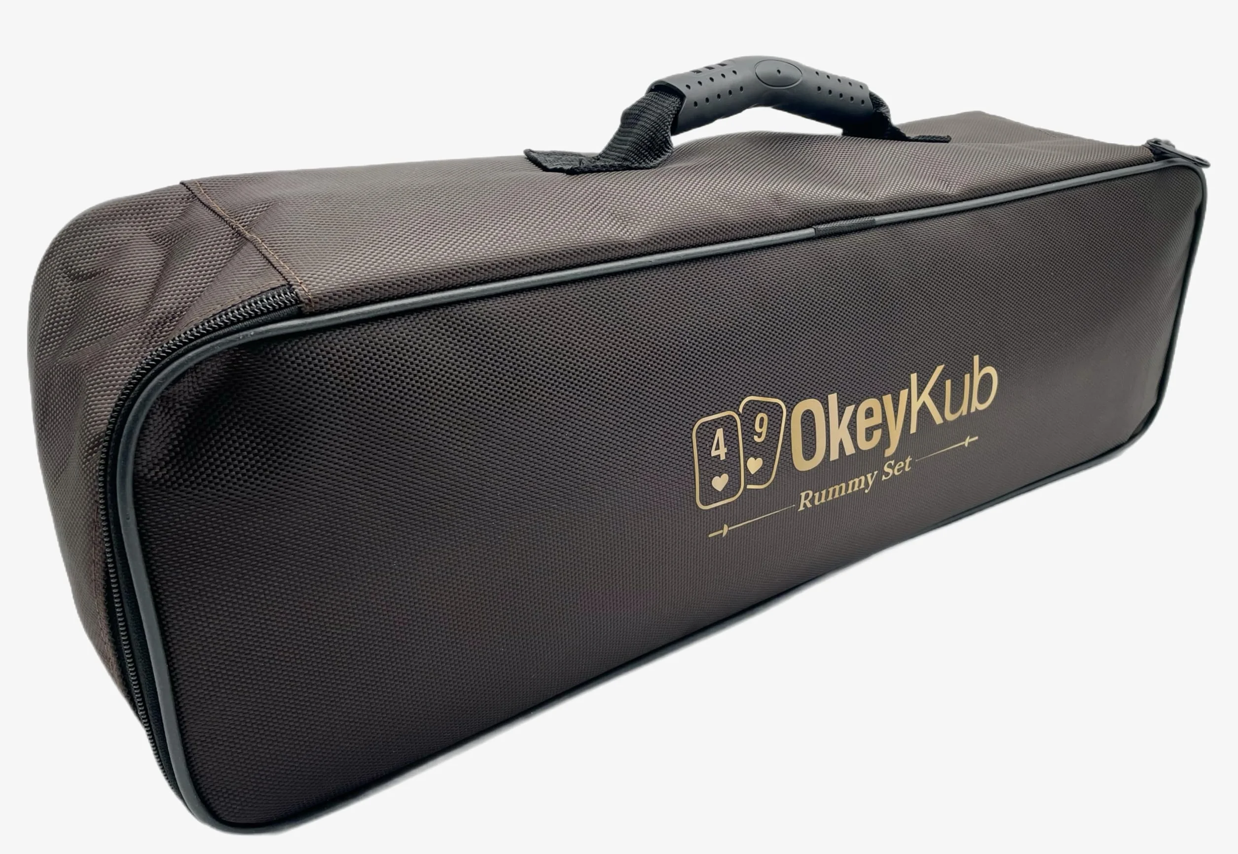 Holz Rummy-Romme-Okey Set mit Melamin Steine Echtholz Ahsap (Gratis stabile Tragetasche)