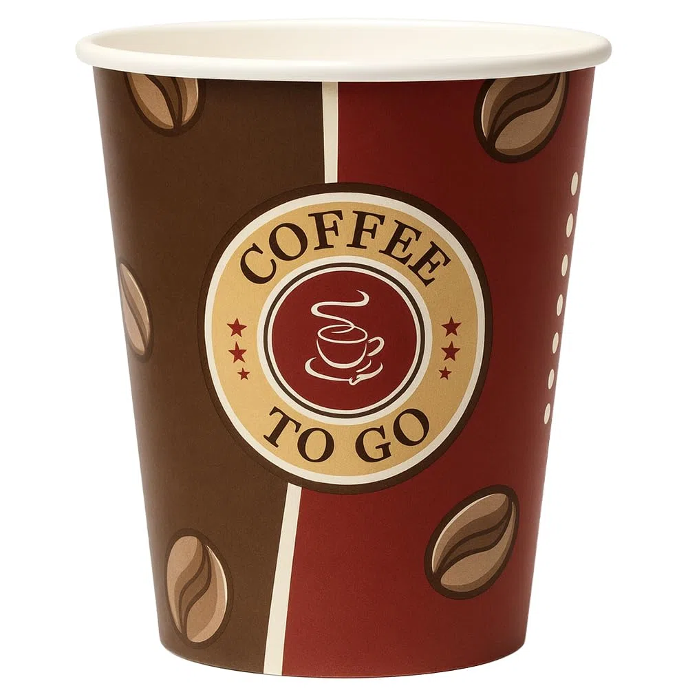 FALAMBI 1000 Stk. Kaffeebecher Coffee to go, Pappbecher 200 ml, 8oz - Made in Germany | Einwegbecher zum Mitnehmen | Papierbecher Für Heiß- & Kaltgetränke
