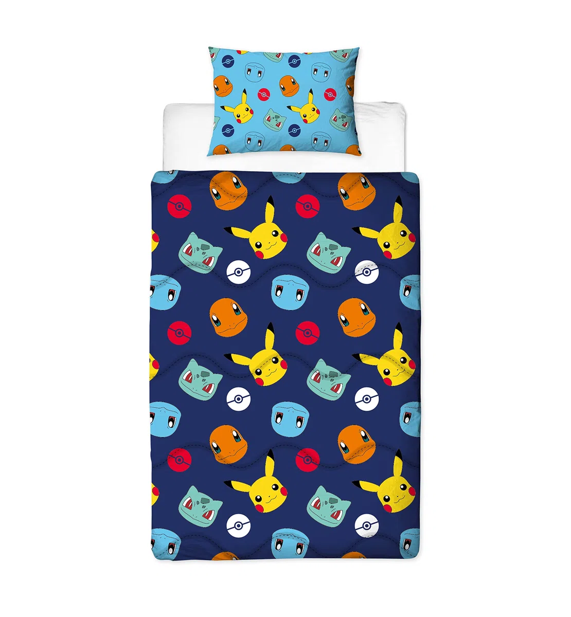 Rest Easy Bettdecke für Einzelbett, ohne Bezug, waschbar, ideal für Reisen und Übernachtungen, 10,5 Tog, Pokemon