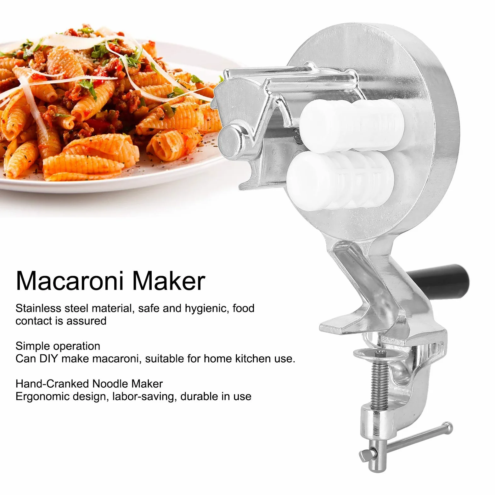 Fockety Cavatelli Maker Manueller Makkaroni Hersteller Edelstahl Nudeln Pressemaschine
