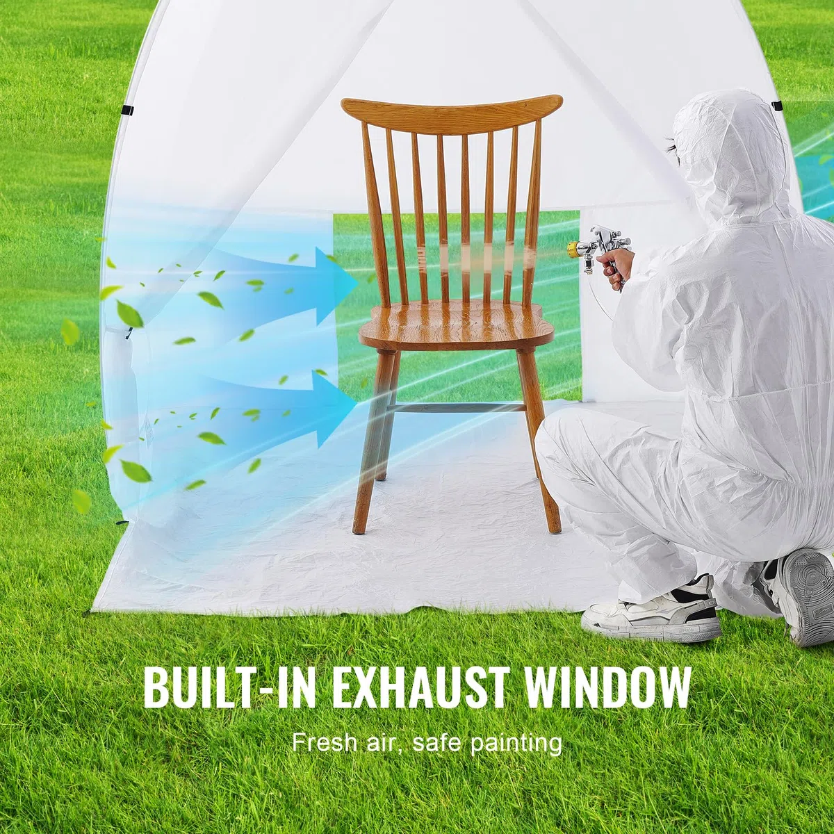 VEVOR tragbares Pop-Up-Sprühfarbenzelt Farbkabine DIY Sprühmalerei