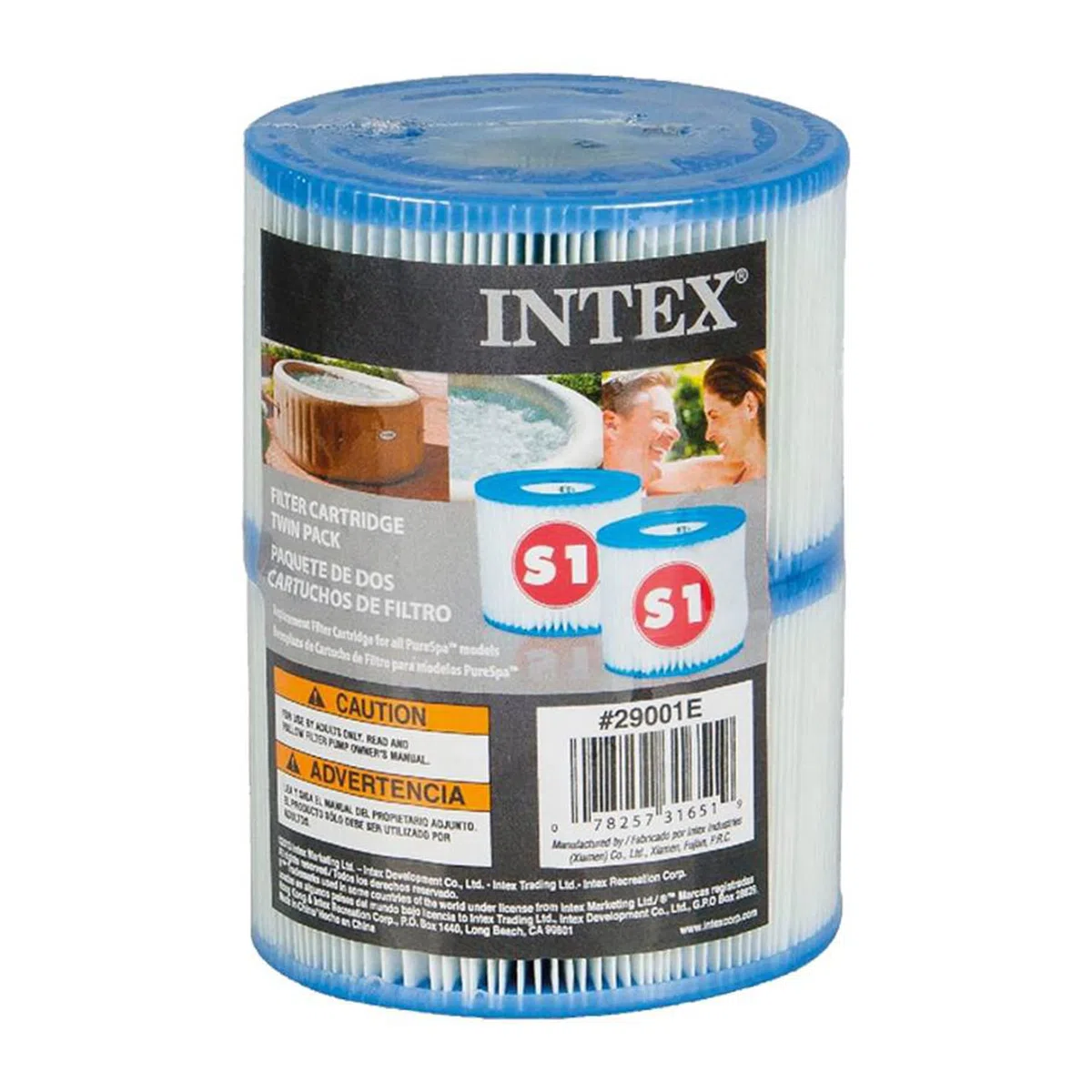 Intex 29001E B00PUZW3N2 PureSpa Typ S1 Easy Set Pool Kartuschen (12 Filter) | 2, 1 Pack, blau