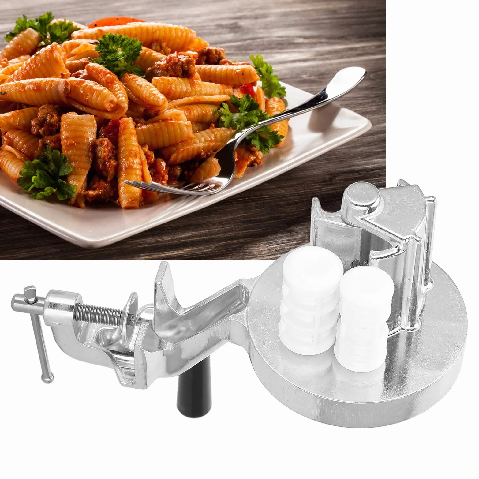 Fockety Cavatelli Maker Manueller Makkaroni Hersteller Edelstahl Nudeln Pressemaschine