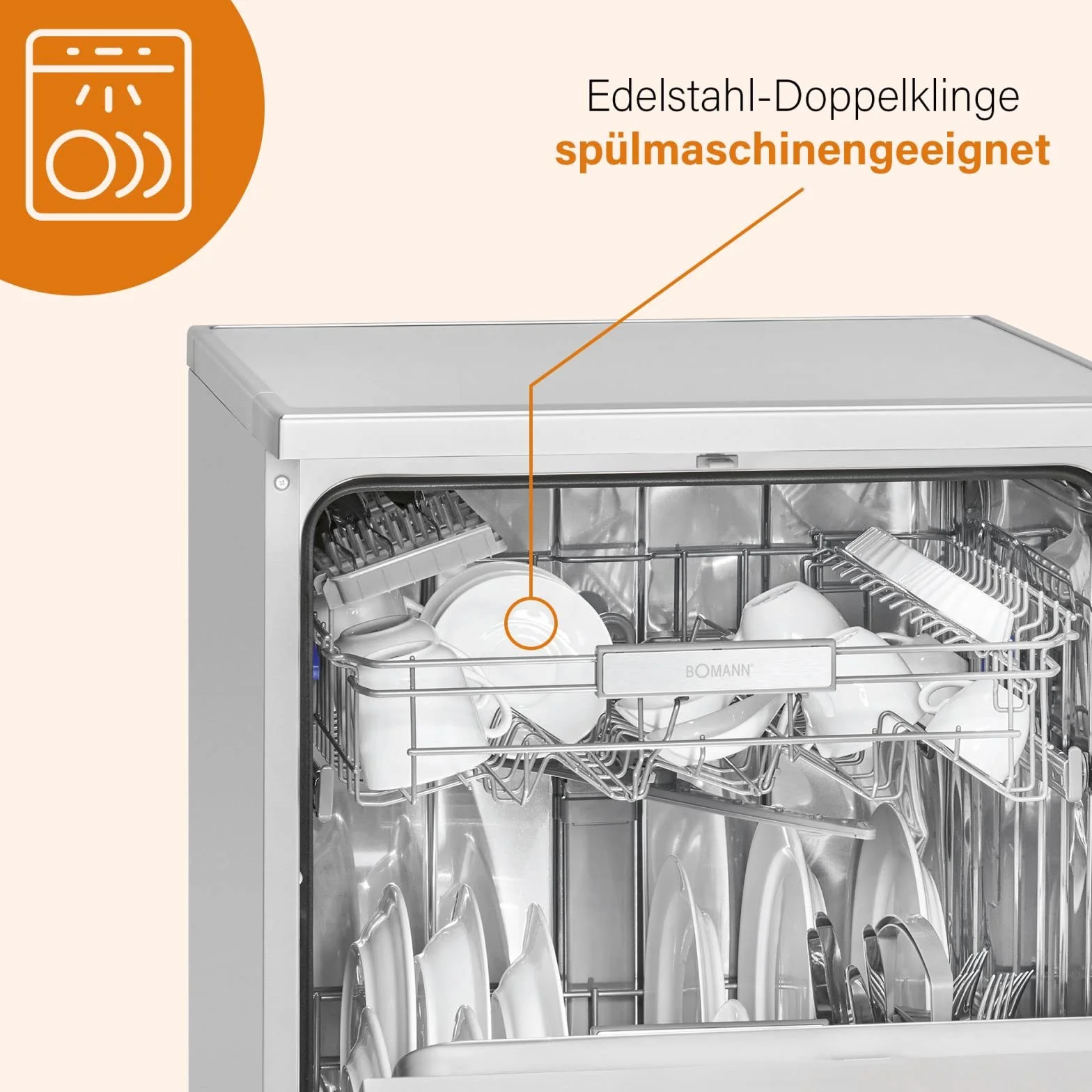Elektrisches Messer 150 Watt - elektrisches Messer für Fleisch spülmaschinenfest - Doppelklingen Messer elektrisch - elektronisches Messer Profi mit Pflegetuch - Edelstahl Elektromesser