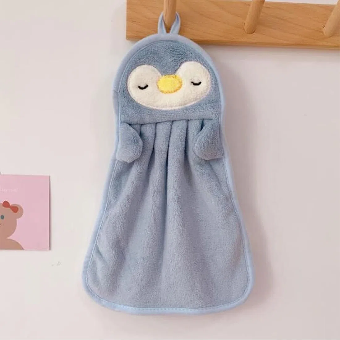 3er-Set Tier-Design Handtücher aus Flauschfleece – Schnelltrocknend & mit Aufhängeöse (37 x 25 cm),Kinderhandtuch, Kleine handtücher