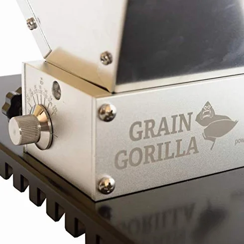 Brewferm Grain Gorilla Malzmühle mit einstellbaren Rollen aus Edelstahl - einfache und genaue Abstandsregulierung + für alle Arten von Schrot geeignet + Schroten wie EIN Profi Hobbybrauer