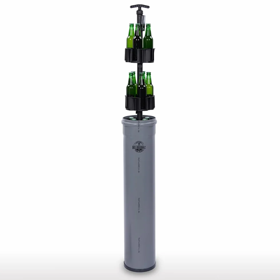 Hopfenhöhle Lift - Das Original! I Automatisches Hebesystem I Flexible Kapazität für bis zu 15 Getränke (0,33/0,5 l) I Erdkühlung | Einfache Installation I Wetterfeste Konstruktion