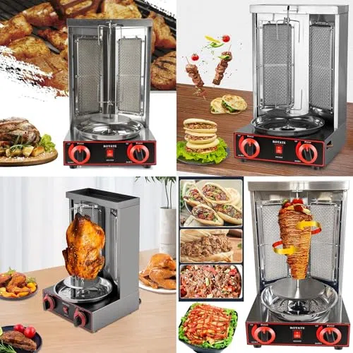 Maschine, Gas Gyros Rotisserie Grill, Vertikaler Grill für gewerbliche Küche & Heimgebrauch