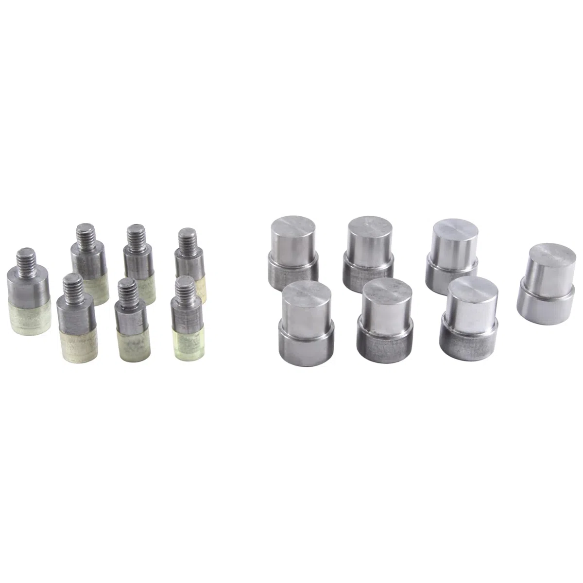 Doppelkappennieten-Formwerkzeug für Handpressmaschine, Größe 5 Mm, 6 Mm, 7 Mm, 8 Mm, 9 Mm, 10 Mm, 12 Mm, DIY-Bastelbedarf, Silber, 7 Sets