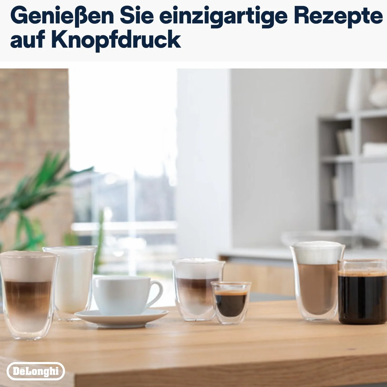 De'Longhi Eletta Evo ECAM 46.860.B Kaffeevollautomat mit LatteCrema Milchsystem, Cappuccino und Espresso auf Knopfdruck, LCD Display und Sensor-Touch-Tasten, schwarz
