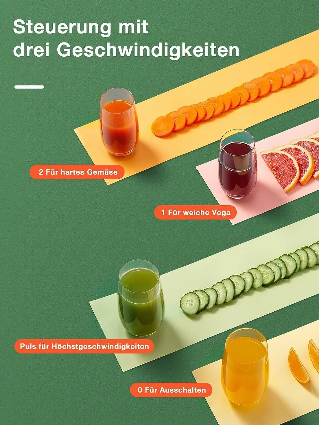 JUILIST Entsafter Gemüse und Obst aus Edelstahl, 400W Zentrifugal Entsafter 65 MM Einfüllöffnung und 3 Geschwindigkeiten, inkl Reinigungsbürste, Einfach zu Säubern, BPA-frei,Silber…