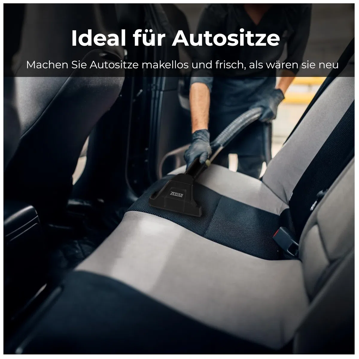 Zedar C600-750Watt Polsterreiniger Gerät und Nassauger – Kompakter Teppichreiniger und Textilreiniger – Waschsauger für Teppich, Polster Autositze & Sofa, Polstermöbel, Treppen