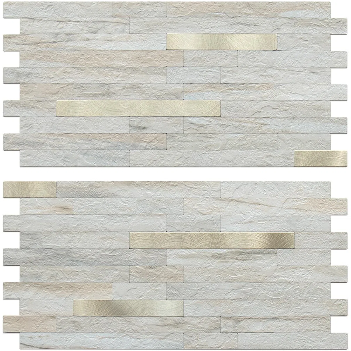 AULIGET 20 Blatt Kunststein zum Abziehen und Aufkleben, Beige Marmoroptik, PVC-Wandfliesen, zum Aufkleben auf Backsplash für Küche und Bad