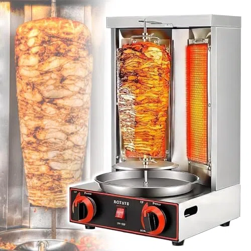 Maschine, Gas Gyros Rotisserie Grill, Vertikaler Grill für gewerbliche Küche & Heimgebrauch