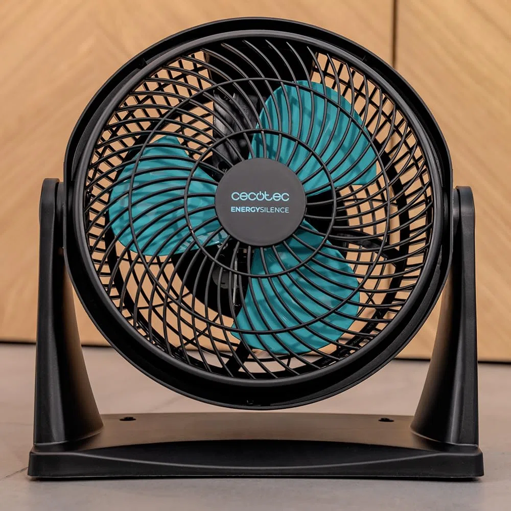 Cecotec Industrieller Bodenventilator EnergySilence 900 FloorFlow, 30 W, Durchmesser 22,6 cm, 2 Geschwindigkeiten, 3 aerodynamische Flügel, einfache Bedienung und maximale Sicherheit