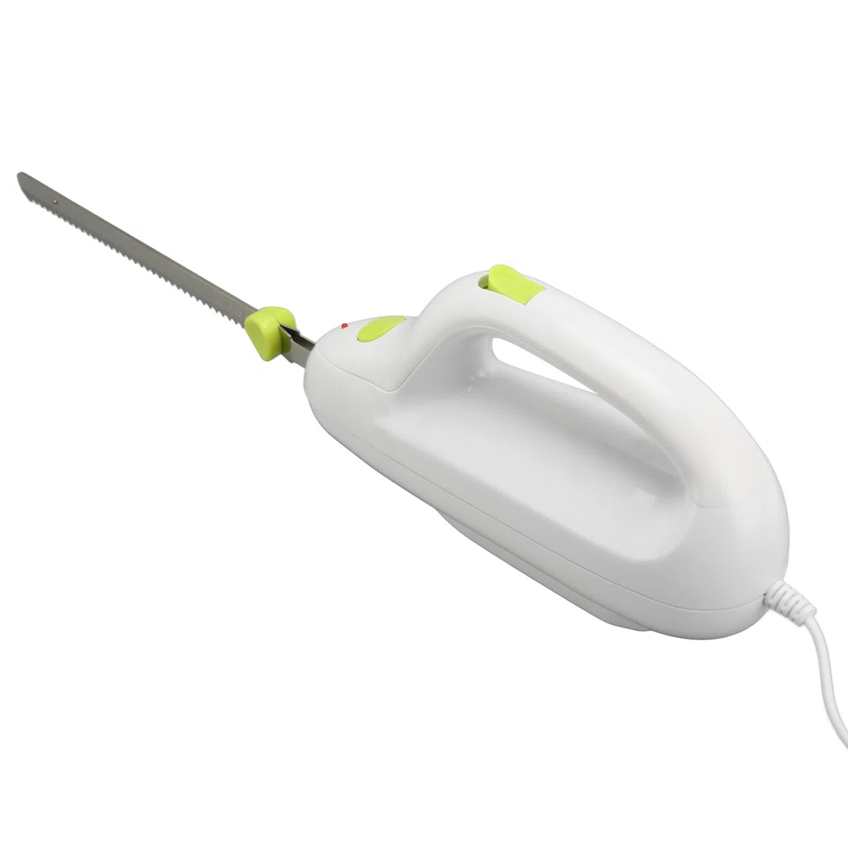 Pssopp Elektrisches Tranchiermesser, EU-Stecker, Elektrisches Brotmesser mit hin- und Hergehenden Gezahnten Edelstahlklingen, Brotschneidemaschine Zum Schnitzen von Fleisch, Brot und