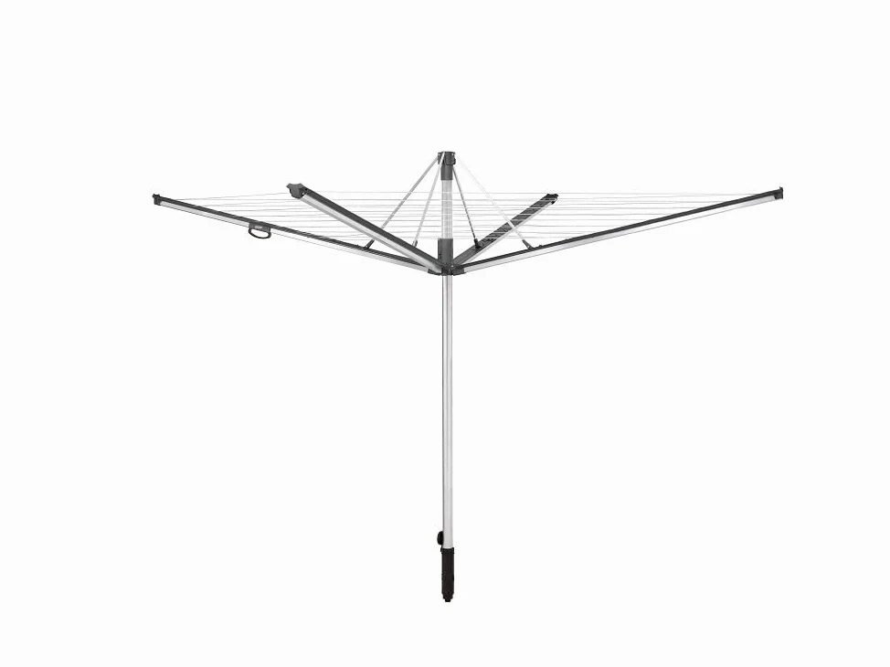Leifheit Linomatic 600 Plus Wäschespinne höhenverstellbar 60m Wäscheleine inkl. Bodenhülse