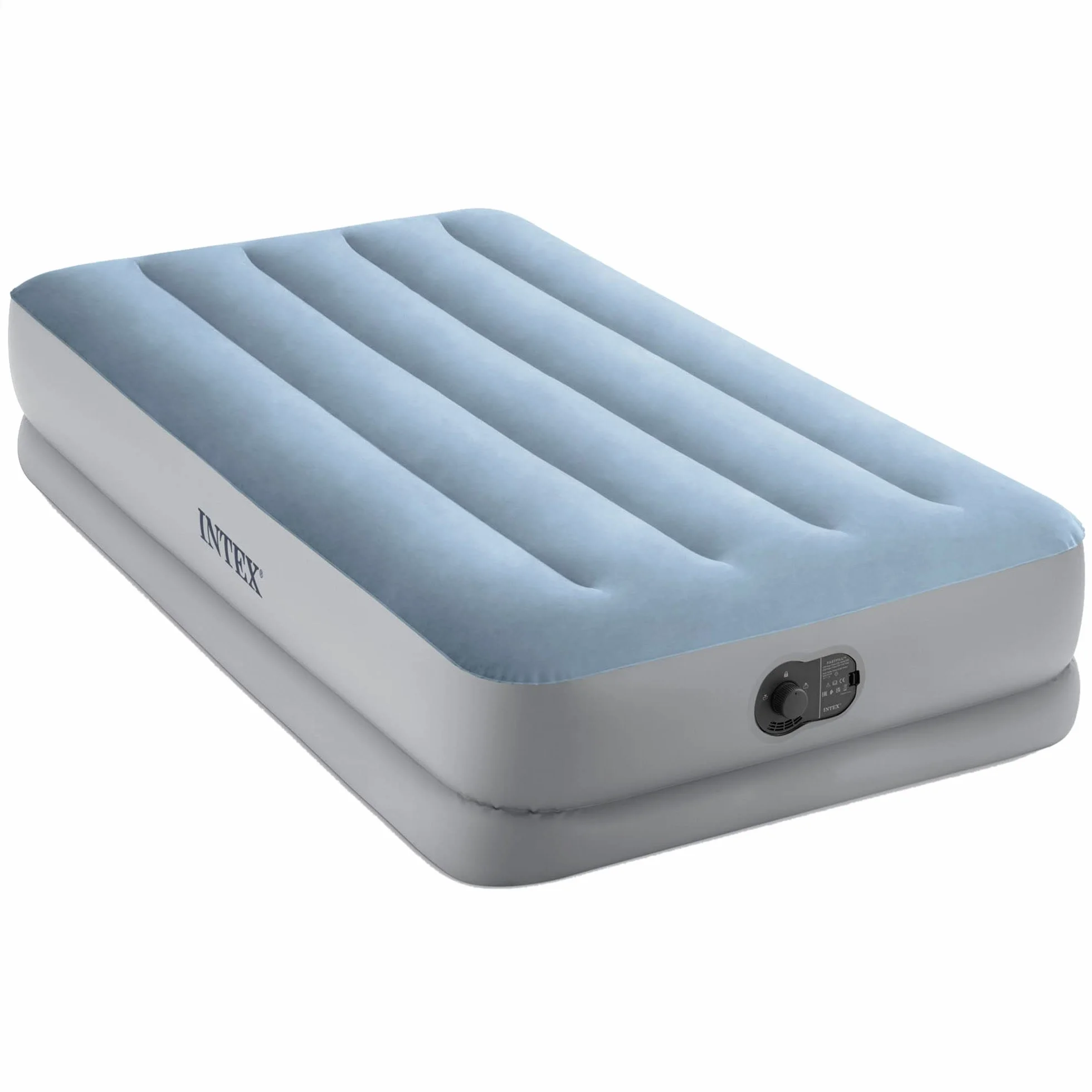 Intex Twin Dura-Beam Comfort Luftbett mit Fastfill USB-Pumpe, aufgeblasene Größe: 99 cm x 191 cm x 36 cm (64157)