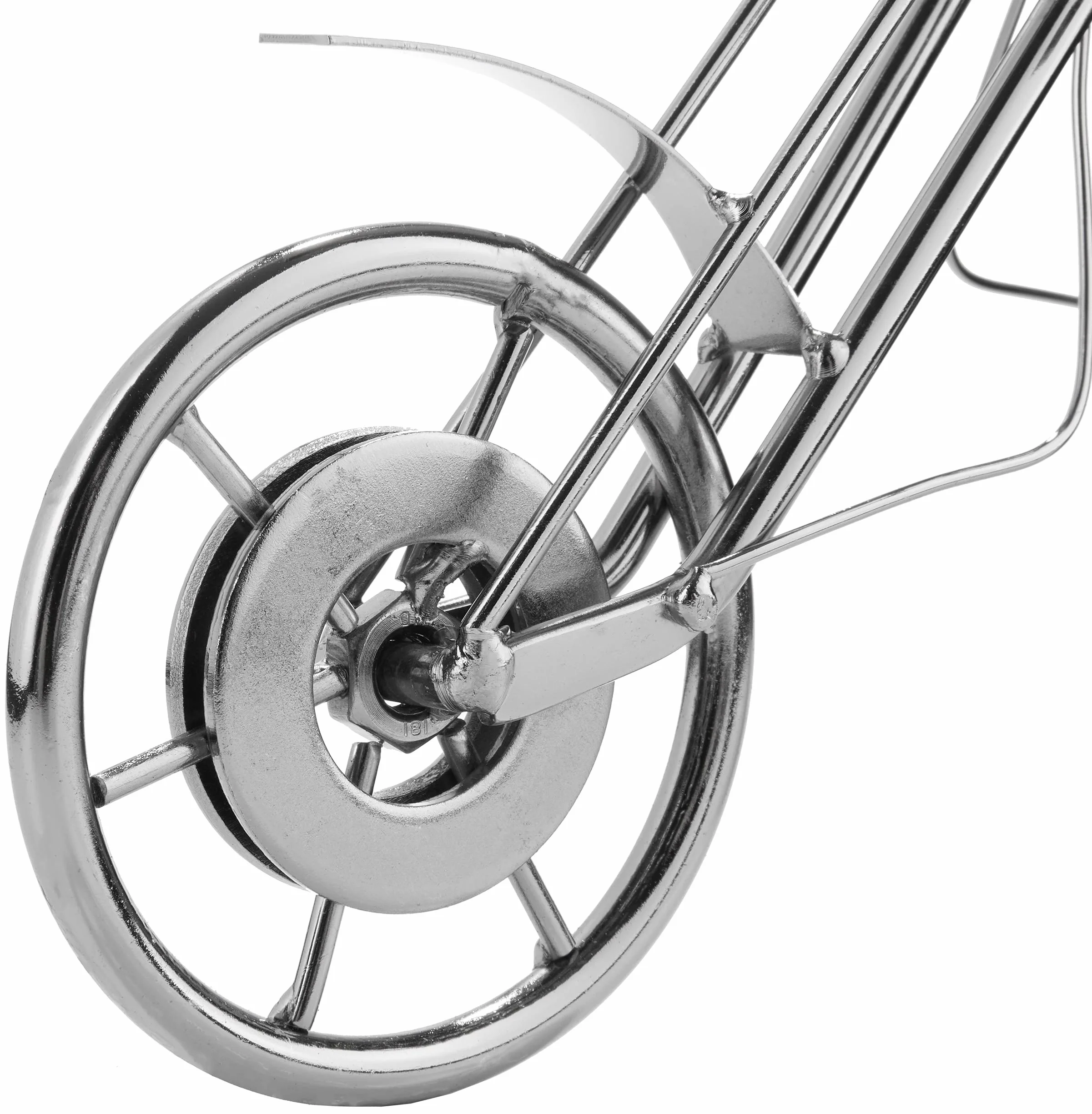 BRUBAKER Flaschenhalter Paar auf Motorrad - Weinflaschenhalter Metall Skulptur Geschenk mit Geschenkkarte