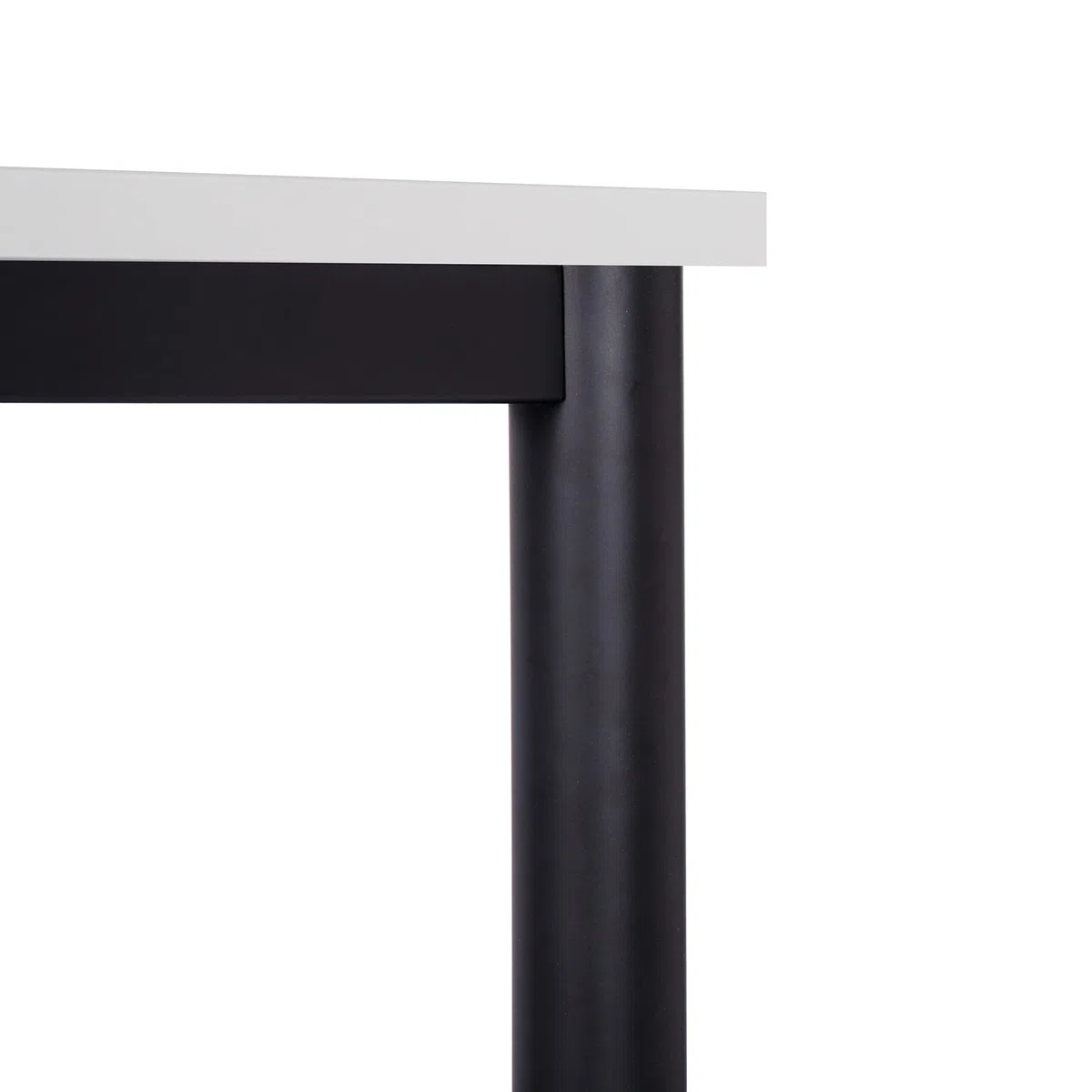 Schreibtisch u. Besprechungstisch mit schwarzem Tischgestell | Konferenztisch Bürotisch Computertisch Mehrzwecktisch Arbeitstisch PC-Tisch Homeoffice-Tisch (weiß, 120 x 60 x 77,5 cm)