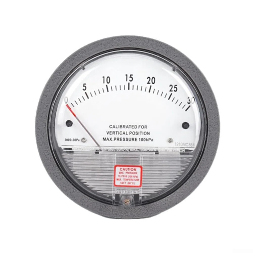 Barometer,Barometer Analog,Differenzdruckmessgerät Barometer Analog Mikromanometer Zeiger Luftmessgerät(0-30pa)
