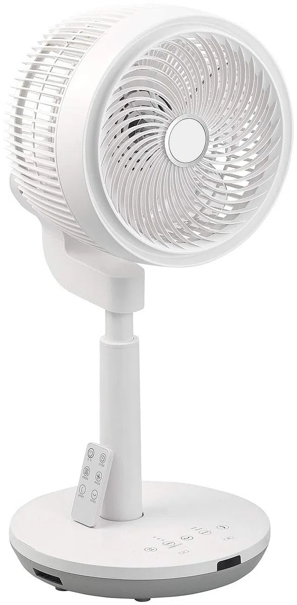 Sichler Haushaltsgeräte Stehventilatoren: Höhenverstellbarer 3D-Raumventilator & Luftzirkulator, Ø 22 cm, 60 W (Ventilator 3D, Stand-Ventilatoren, Mini)