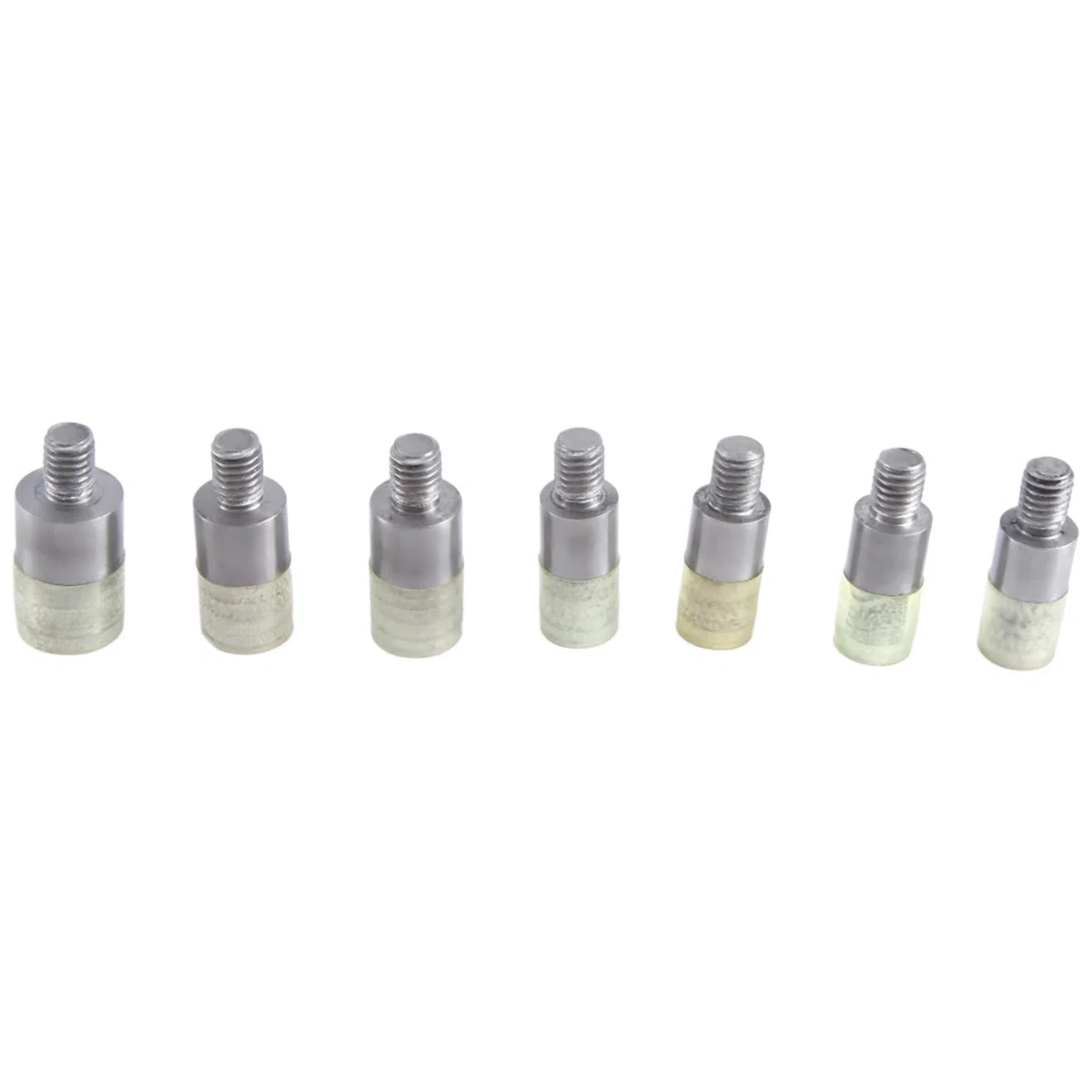 Doppelkappennieten-Formwerkzeug für Handpressmaschine, Größe 5 Mm, 6 Mm, 7 Mm, 8 Mm, 9 Mm, 10 Mm, 12 Mm, DIY-Bastelbedarf, Silber, 7 Sets