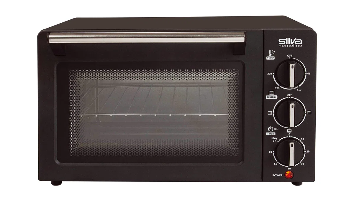 Silva-Homeline MB 1400 Minibackofen, 14 l, regelbar bis zu 230 Grad, großes Sichtfenster, Ober- & Unterhitze, inkl. Backblech und Grillrost