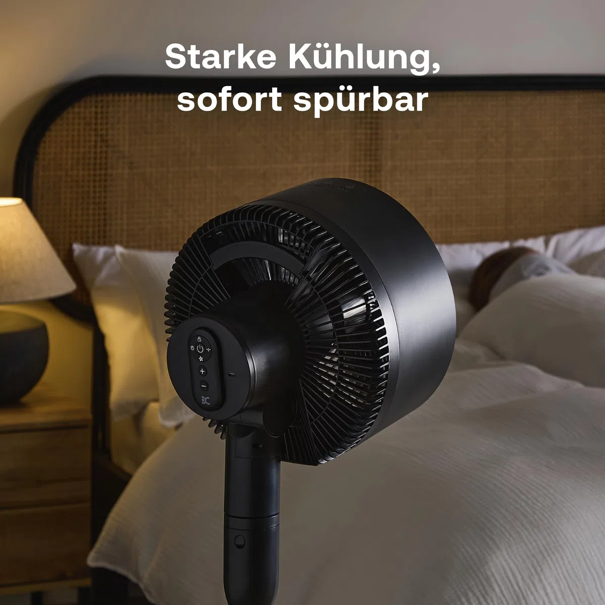 Dimplex DUOCOOL Smart 2-in-1 Akkuventilator Kabellos, Stand- & Tischventilator, 45 Std. Akku, 5 Geschwindigkeiten+Turbo, 20m Reichweite, Leiser Ventilator(36dB), App, Google Home & Alexa, Fernbedienung