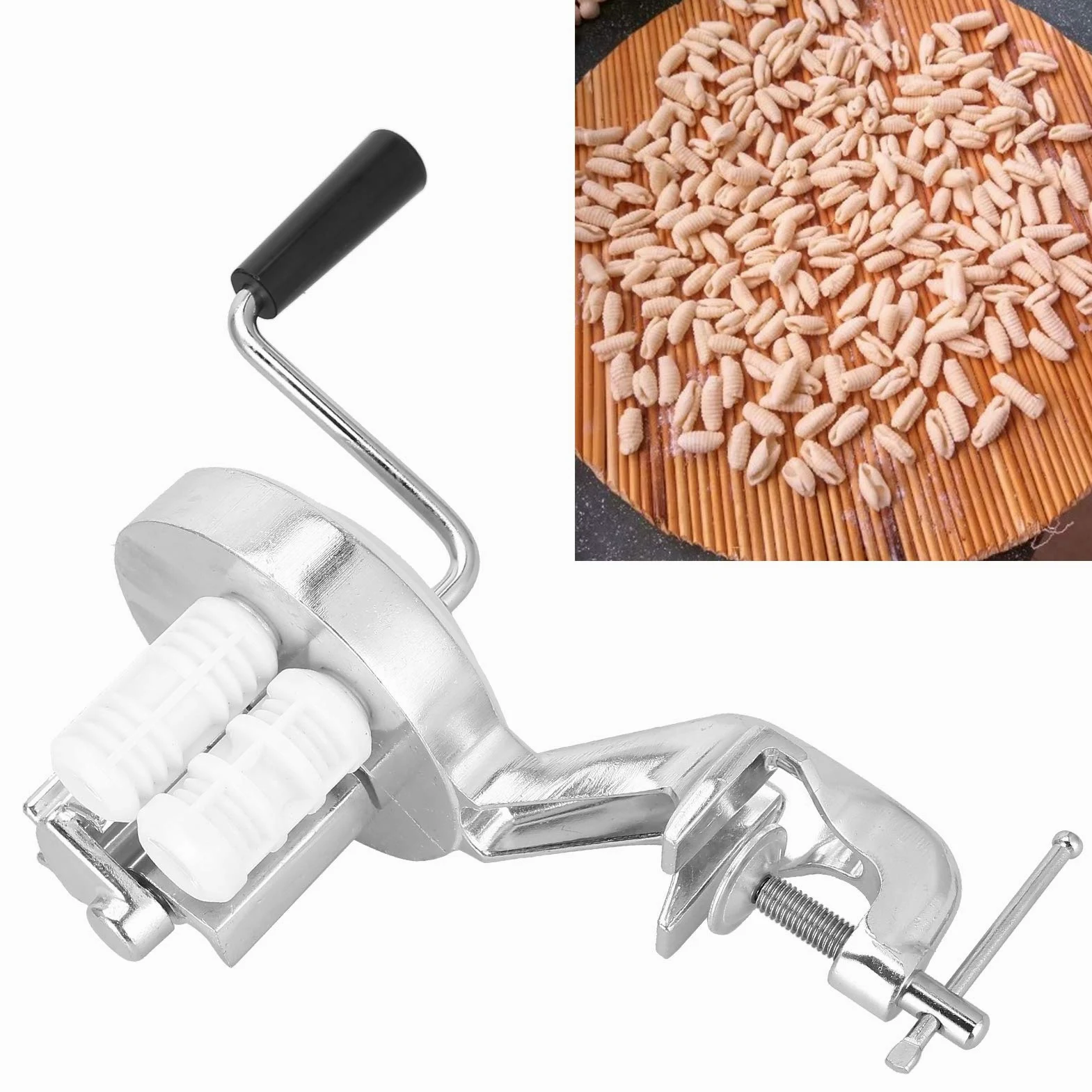 Fockety Cavatelli Maker Manueller Makkaroni Hersteller Edelstahl Nudeln Pressemaschine