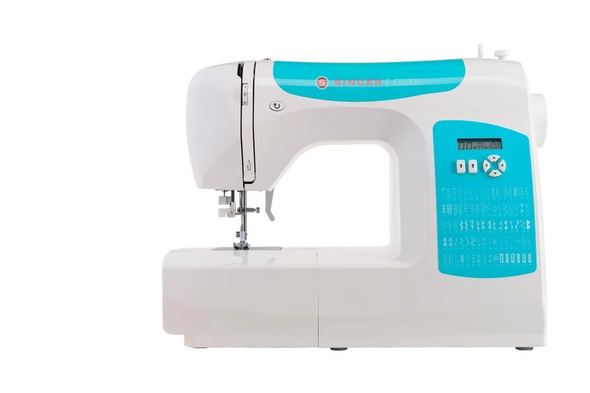 Singer C5205 Nähmaschine, weiß/blau
