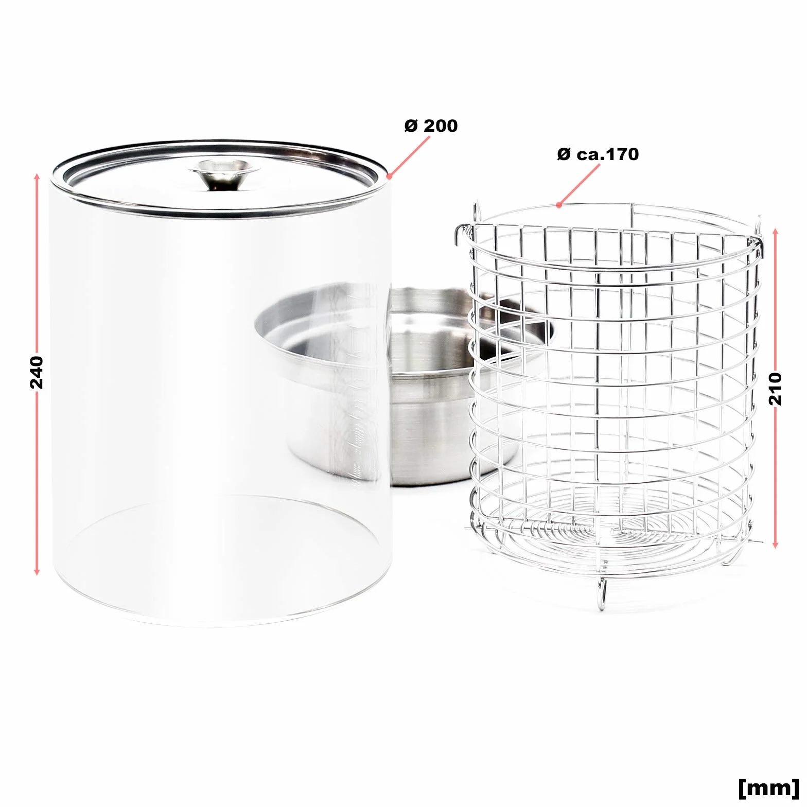 Wiltec Hot Dog Gerät 650 W aus Edelstahl mit 4 Heiz-Dornen, 475 x 290 x 380 mm, Wurstkocher Würstchenwärmer Hot Dog Maker Eierkocher Dämpfer